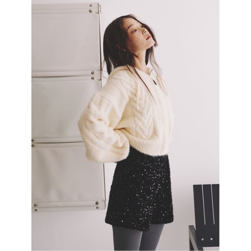 GANISONG (GANISONG) スパンコールボクサーパンツ_ブラック