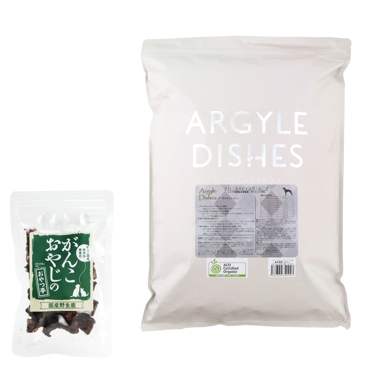 アーガイルディッシュ ドッグフード エバーラスティングシニア 4kg【国産鹿ラング(お試しサイズ)】