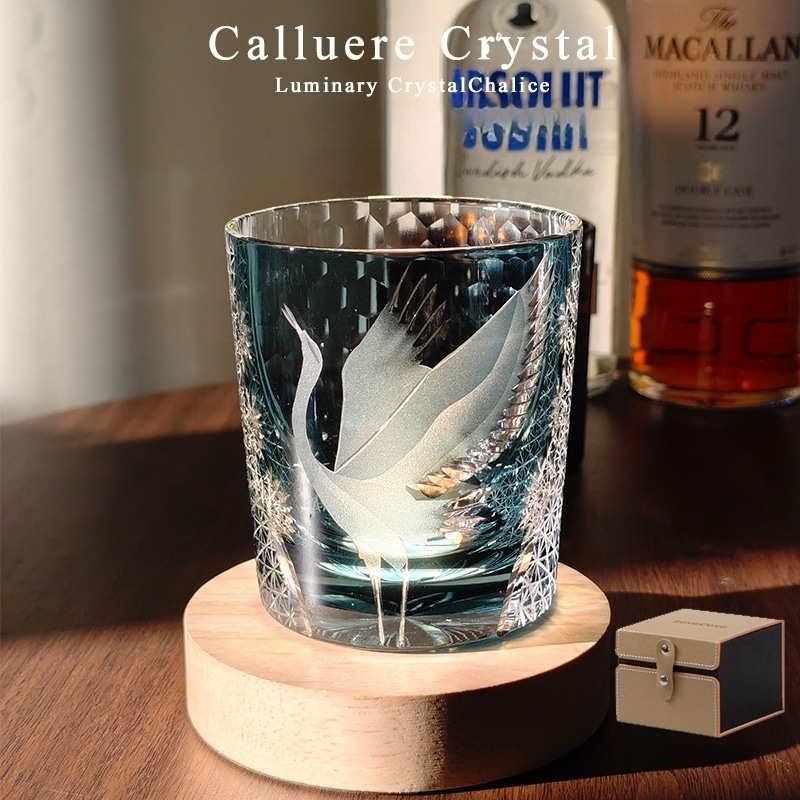 切子手彫りガラス クリスタルガラス ウイスキー ワイングラス カップ コップ お祝い記念品父母上司敬老の日 ギフト グラス 日本酒グラス 退