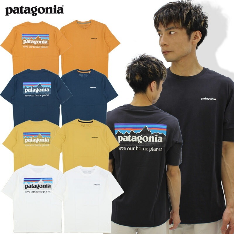 パタゴニア メンズ P-6ミッション オーガニック Tシャツ S/SL 半袖 Tシャツ/メンズ [AA]