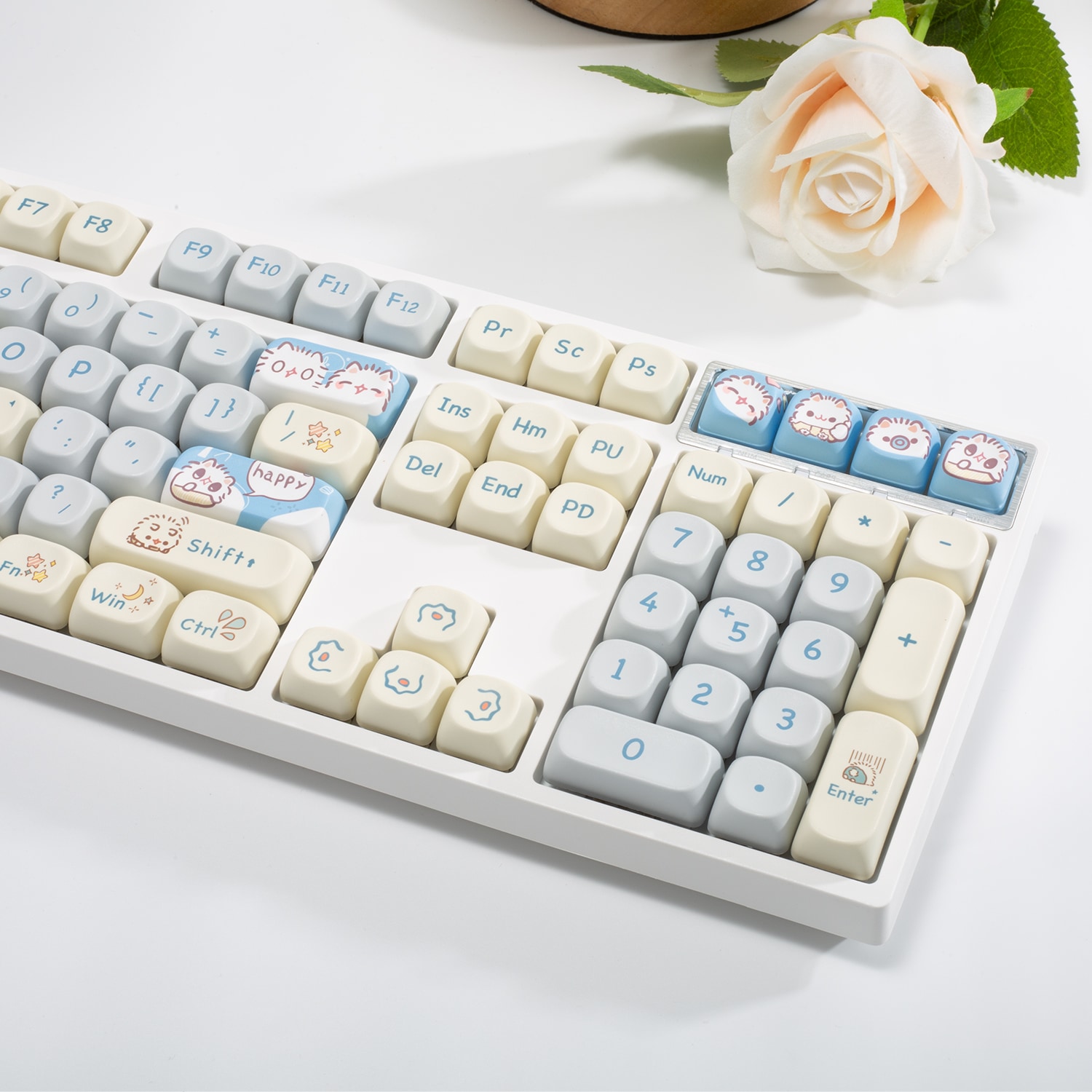 Stargazing Bear G108 3 モードメカニカルキーボードワイヤレス麻雀サウンド女の子かわいいサイレントオフィスギフトカスタマイズ 9,096円