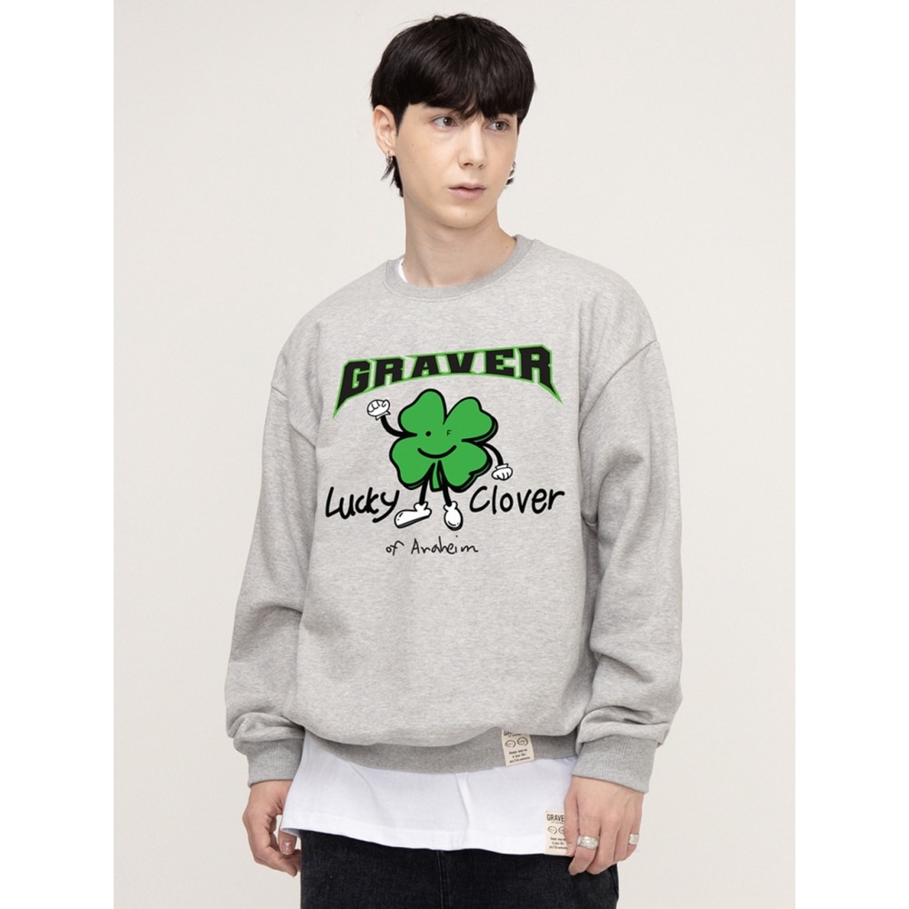 GRAVER ラッキークローバーセンターマンツーマングレー