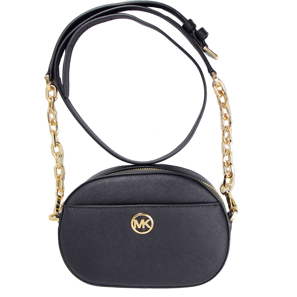 斜め掛けショルダーバッグ ジェット セット グラム スモール フロントポケット オーバル クロスボディ アウトレット 35S3G8GC1L BLACK