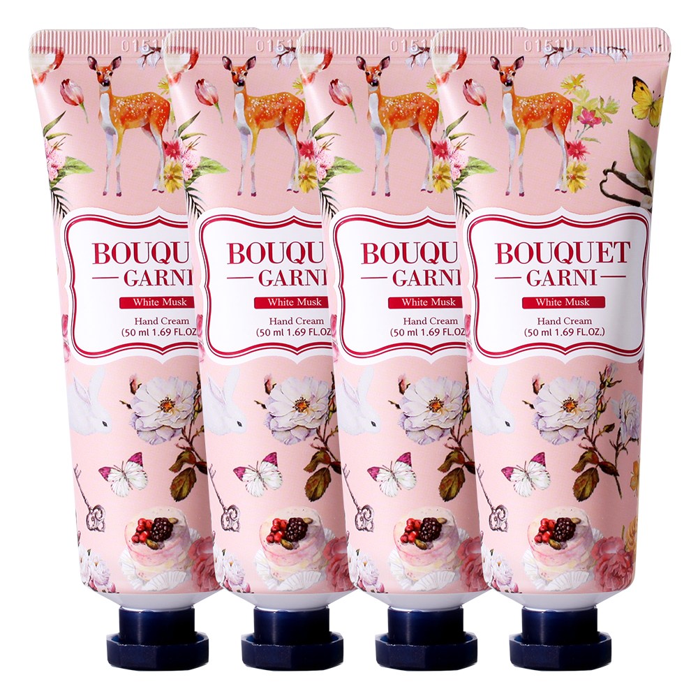 ブーケガルニー ハンドクリーム4種セット(ホワイトマスク)50ml4個