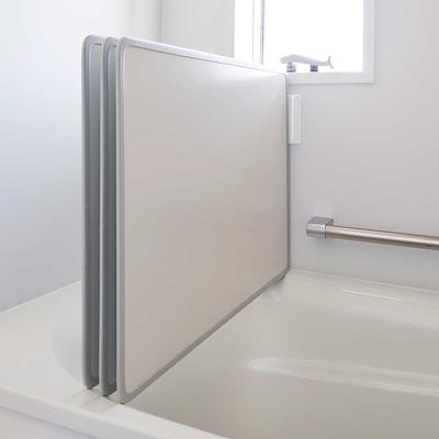 他サイト： 風呂ふた収納 山崎実業 tower タワー マグネットバスルーム風呂蓋ドライハンガー ホワイトの商品画像