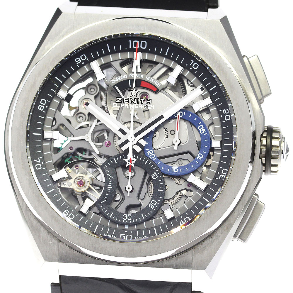 ゼニス ZENITH 95.9000.9004 デファイ エルプリメロ クロノグラフ 自動巻き メンズ _821584【中古】
