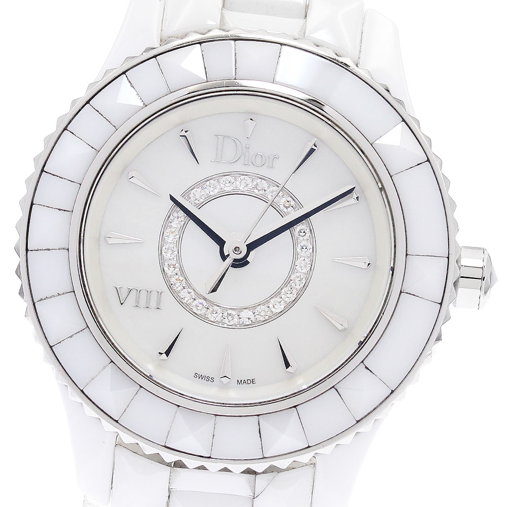 クリスチャンディオール Christian Dior CD1221E2 オンユイット ダイヤモンド クォーツ レディース _923501【中古】