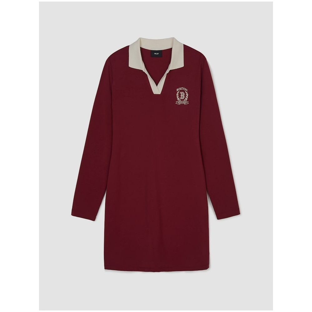 MLB 女性用オープンカラーバーシティスリムフィットドレス BOS (ワイン) QHHC3FOPV0144-43WIS 16,482円