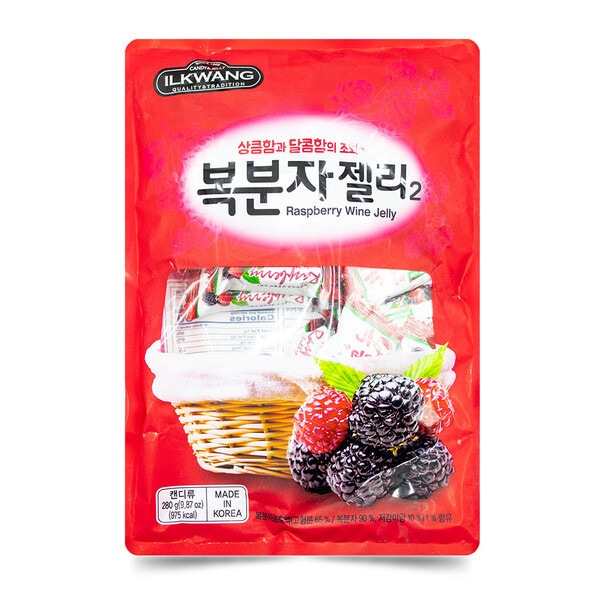 日光製菓 覆盆子ゼリー 280g 10個