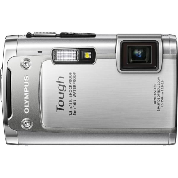 【中古】オリンパス OLYMPUS 防水デジタルカメラ TOUGH TG-615 シルバー 5m防水 1.5m対落下衝撃 -10度耐低温 1400万画素 3Dフォト機能 Eye-Fiカード対応 TG