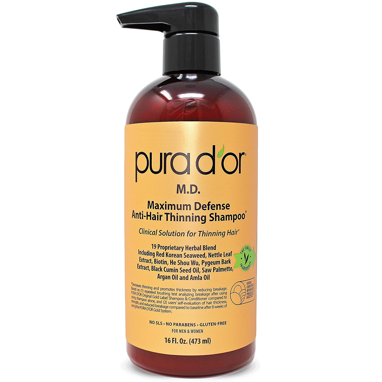 PURAD ORMDアンチヘアシンニングシャンプー0.5%コールタール配合ビオチンシャンプー(16