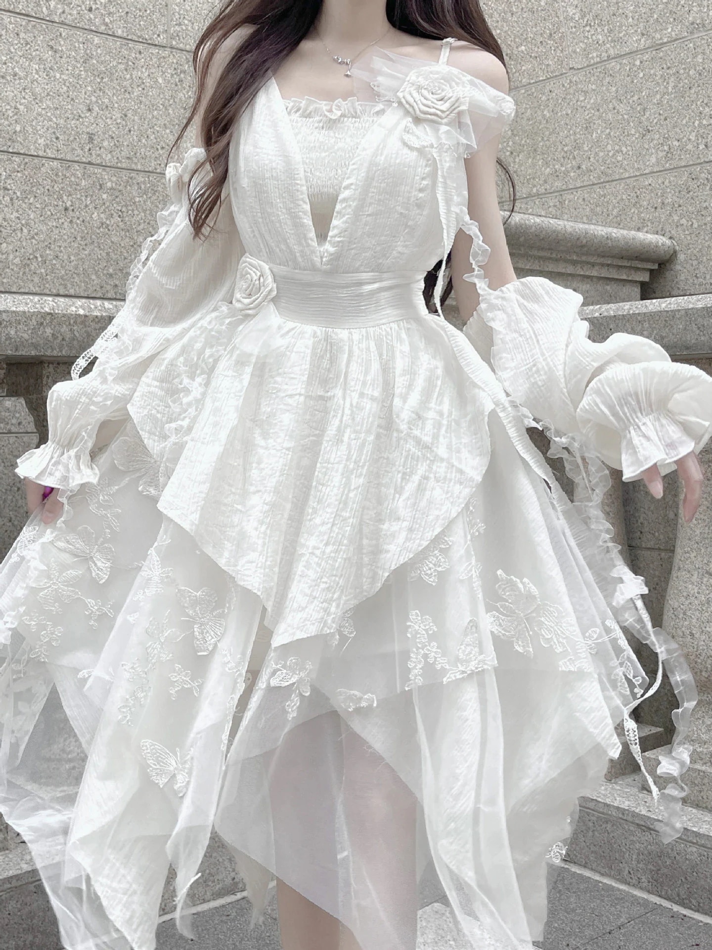 春夏 ロリータドレス プリンセス 2024 ワンピース ポンポンスカート 新作