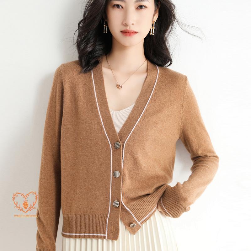 カーデ カーディガン レディース 冬服 秋服 トップス 黒 薄手 Vネック 洗える UVケア 紫外線 オフィス 上着 長袖 冷房対策 事務