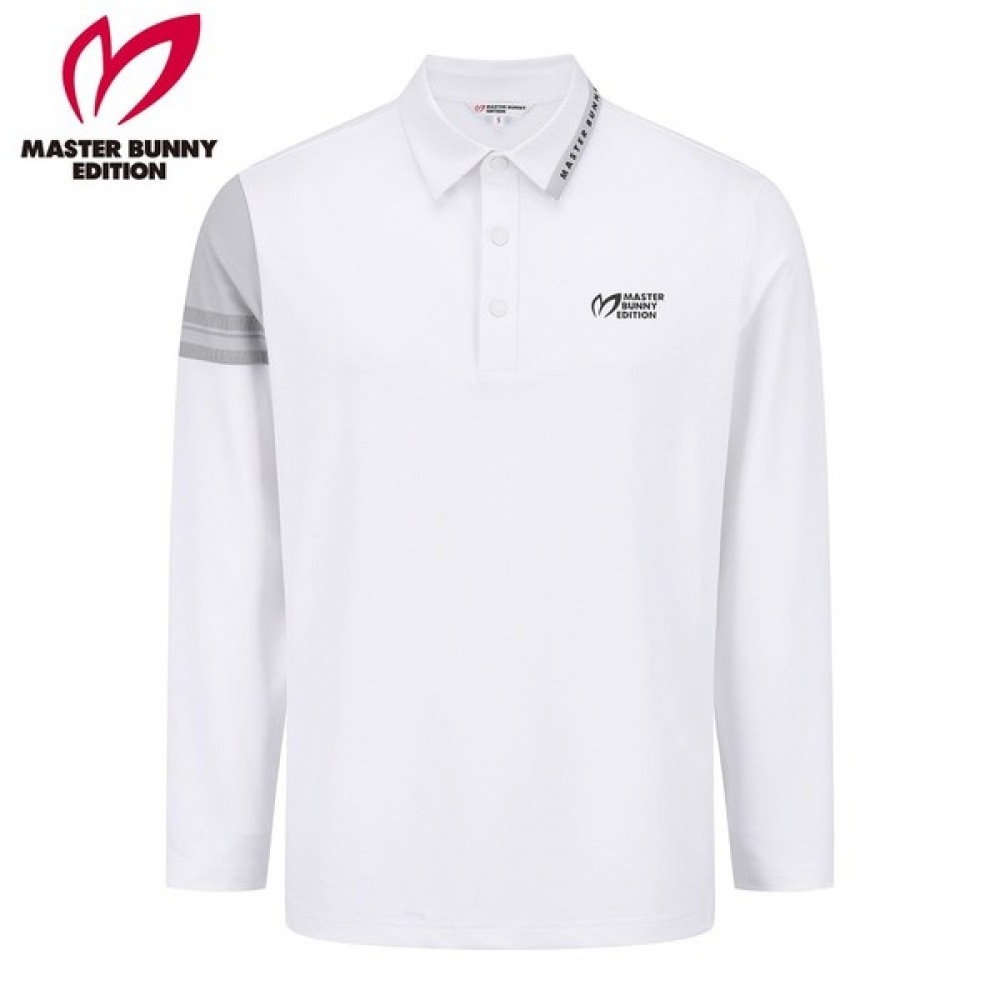 (マスターバニー) メンズロゴカラーロングスリーブ Tシャツ