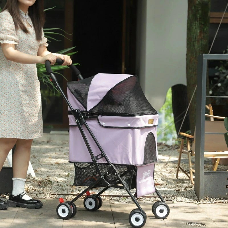 大流行のペットカート 小型犬 犬 カート バギー 多頭 ペットカート ストッパー機能搭載 多頭 分離式 猫 犬兼用 小型犬 軽量 お出かけ 折りたたみ式 4輪 ペットキャリー 犬カート 犬用 バギー