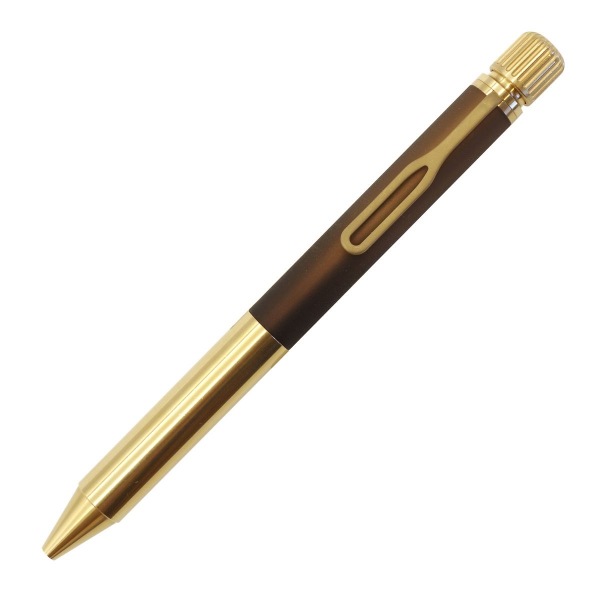 クラフトラボ001 ゲルインクボールペン 0.5mm 回転式 単色【ブラウンブラック】 LGB5005#17