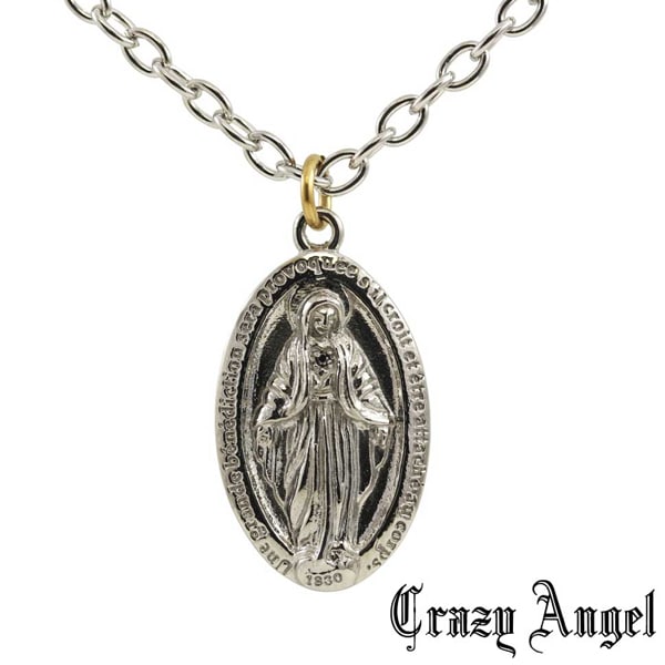 再入荷なし 即納 Crazy Angel クレイジーエンジェル マリア ネックレス Crazy Angel ペア ブラックダイヤモンド ステンレス316L 8,360円