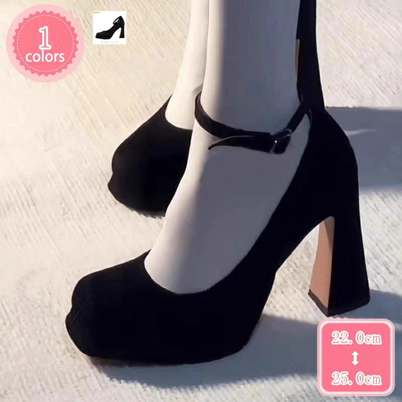 500円OFFクーポン アンクルストラップ プラットフォーム コーンヒール パンプス 痛くない 厚底 ピンヒール 脱げない レディース 大きいサイズ ストラップパンプス 靴 歩きやすい 黒 ハイヒール
