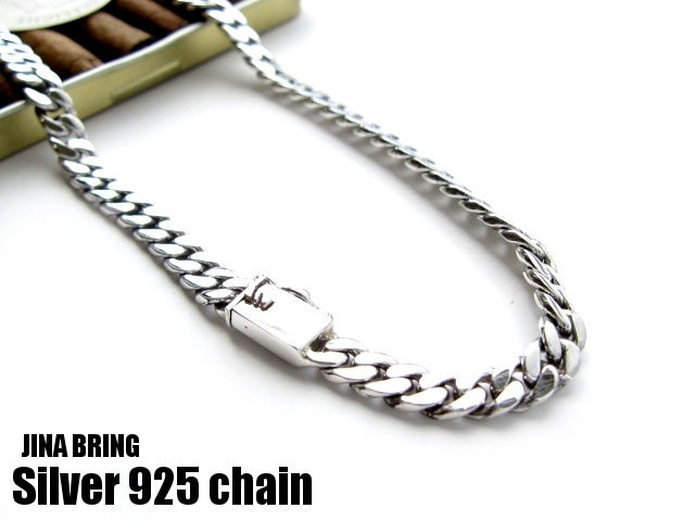 45cm送料無料シンプル喜平チェーン幅5.5mm/シルバー925