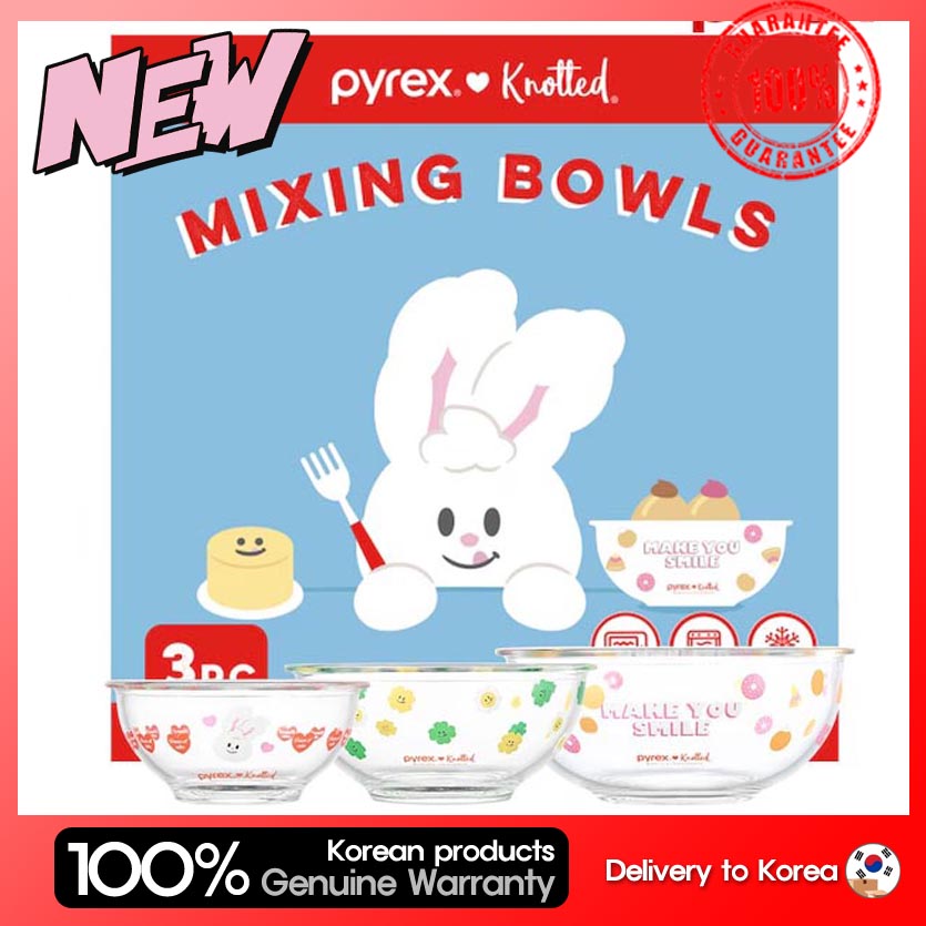 [PYREX x KNOTTED][NEW]ミキシングボール3点セット 880ml, 1.4l, 2.4l MIXING BALL 3p SET