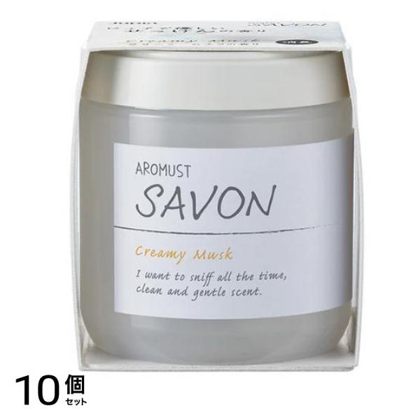 芳香・消臭剤 アロマストサボン ゲル クリーミームスク 160mL 10個セット