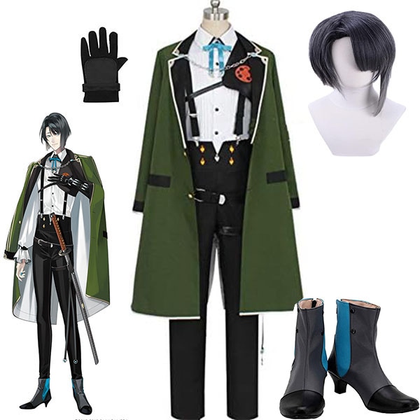 刀剣乱舞 松井江 衣装＋手袋 ウィッグ 靴 追加可 内番 制服 178番 打刀ユニフォーム 刀剣乱舞 まついごう とうらぶ コスプレ 衣装 仮装 変装 ハロウィン 忘年会 クリスマス コスプレ