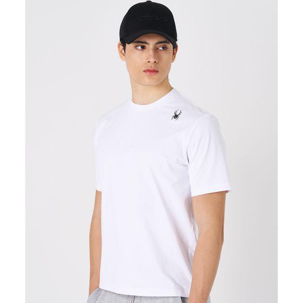 男性バックレター半袖TシャツSPKMCNRS301MWHT 659962