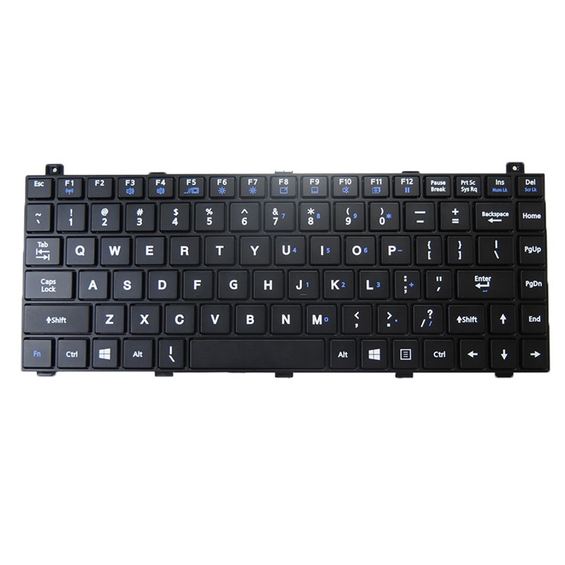 バックライトがありません ラップトップキーボード互換 Getac NK5101-01100C-00/D 531129000029 NK5101-01100C-00 D 英语 黒のフレーム