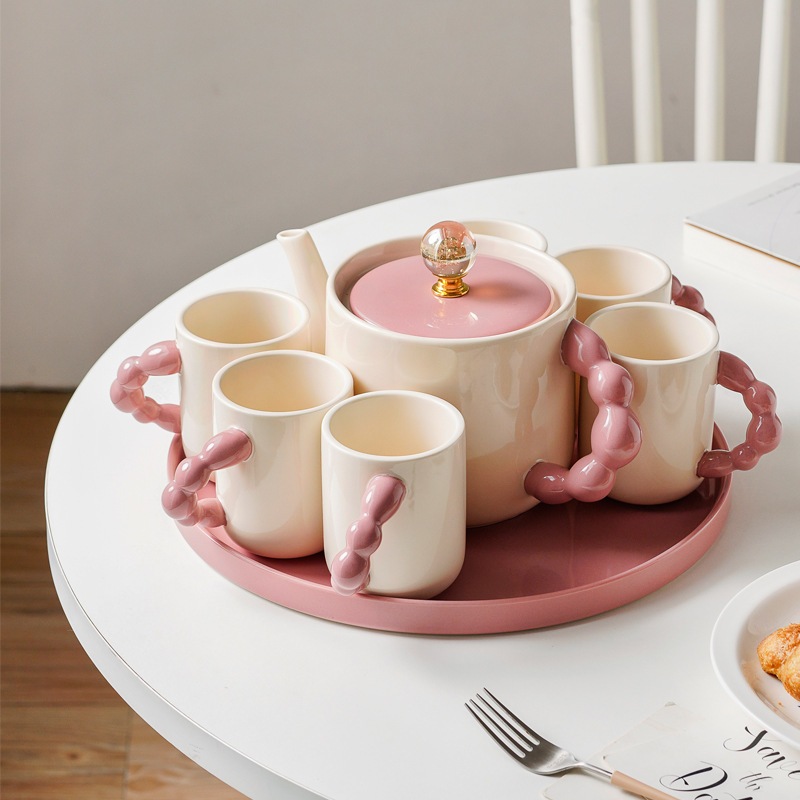 11 高価値ウォーターカップティーポットセット r n1001- 8ヘッドパールウォーターアフォーシルセット（茶色） r n1002- 8ヘッドパールウォーターアートンセット（ピンク） r n2