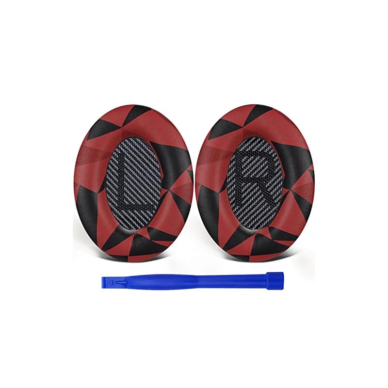 SoloWIT イヤーパッド イヤークッション 交換用 Bose QuietComfort 35 & 35ii(QC35 & QC35ii)に対応 ヘッドフォンに適用 ヘッドホンパッド 遮音 ソフトレ