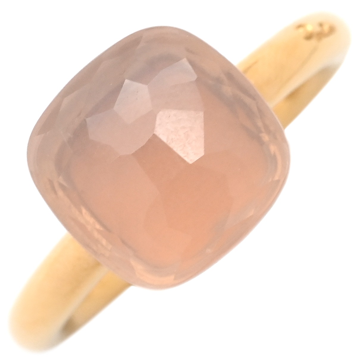 ポメラート Pomellato リング 指輪 ヌード リング K18RG ローズクォーツ ピンク×ローズゴールド #52(JP9) Au750 18K 18金 RG ローズクォーツ ローズゴールド 9