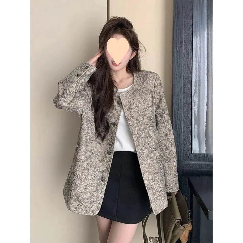 （細工が凝っている）女性向けのレトロシックな印刷された小さなフレグランスジャケット r n1001-色 r n2