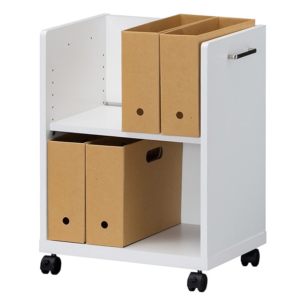 書類ラック 幅45cm 2段 天板無し キャスター付 オフィス家具 オフィスコ2 収納ワゴン サイドワゴン 収納ラック 本棚 オフィス 収納棚 シェルフ 多目的ラック ラック ブックシェルフ 10,110円