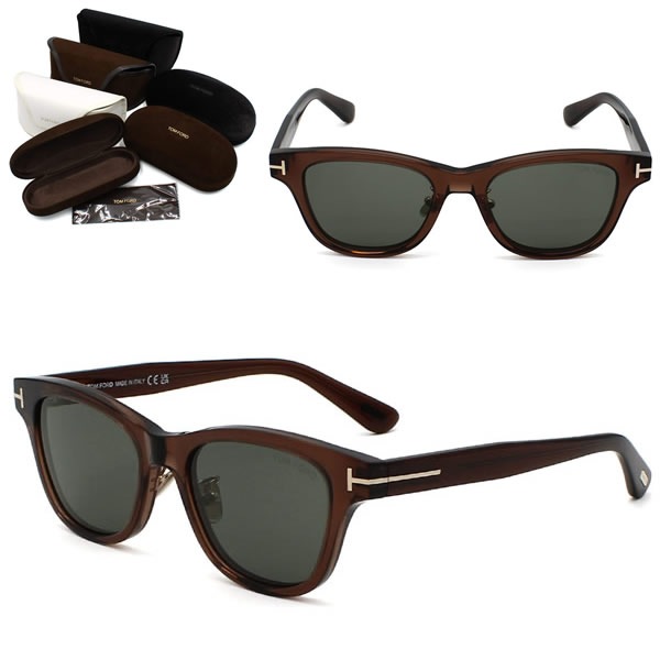 サングラス FT1353-D/S 50A 52 TF1353 サングラス EYEWEAR アジアンフィット クリアブラウン グレー ユニセックス