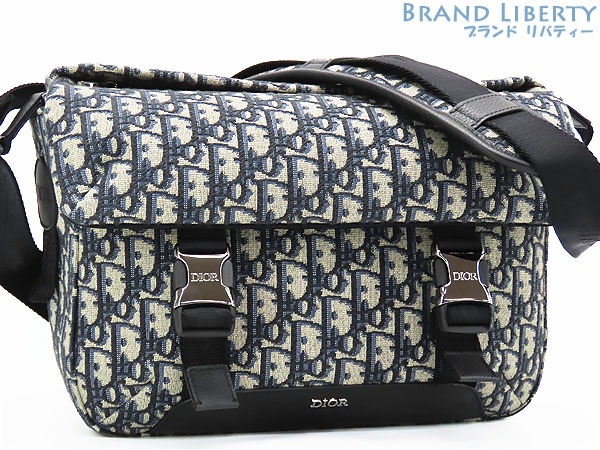 新古品クリスチャンディオールトロッターオブリークジャカードエクスプローラーメッセンジャーバッグ斜め掛けショルダーバッグ