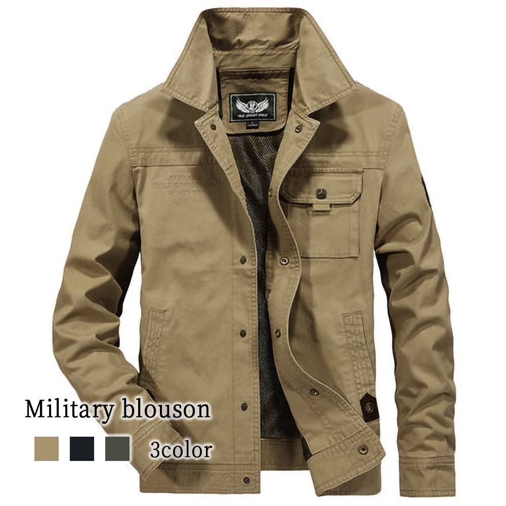 ブルゾン メンズ ミリタリーブルゾン ゴルフ シニア 秋 おすすめ 40代 大きいサイズ ジャンパー きれいめ ジャケット かっこいい ボア 中綿 コーデ ウェア 作業着 厚手 パーカー 防寒 ブラン