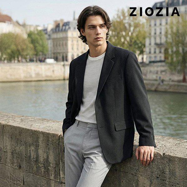 オーバーフィット チャコールグレー デイリーソリッドジャケット S (ABE1KG1101_CGR)