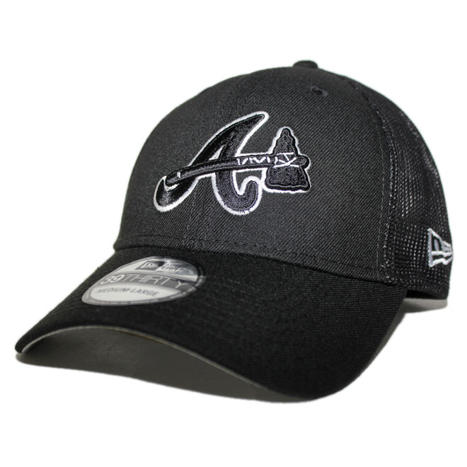 メッシュキャップ ベースボール 帽子 39thirty Lism メンズ レディース MLB アトランタ ブレーブス S/M M/L L/XL