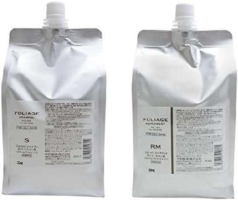 ナカノ フォリッジ シャンプー オイリースキン用 1500ml ＆ リペアメント オイリースキン用 1500g 業務用 詰め替え セット