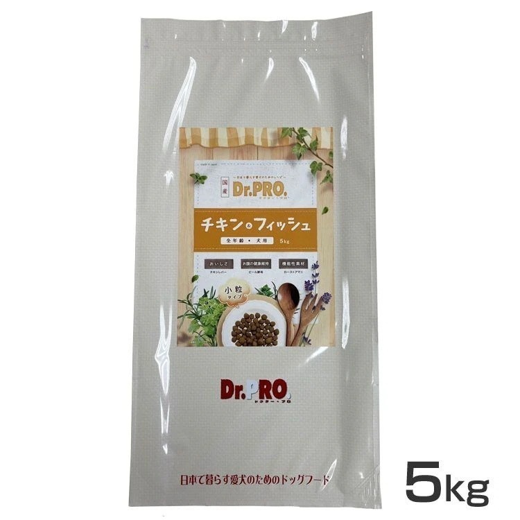 ドッグフード ドクタープロ 犬用 Dr.PRO. チキン＆フィッシュ オールステージ 5kg ニチドウ (D)