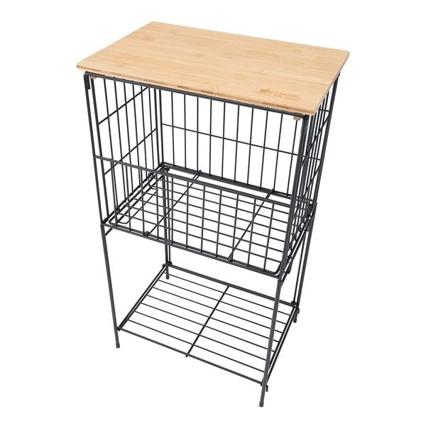 パネルフォールディングラック 天板付きの3段ラック 調理台 73187003 5,245円