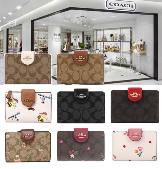 MEDIUM CORNER ZIP WALLET C0082 C4899 C7652 C7653