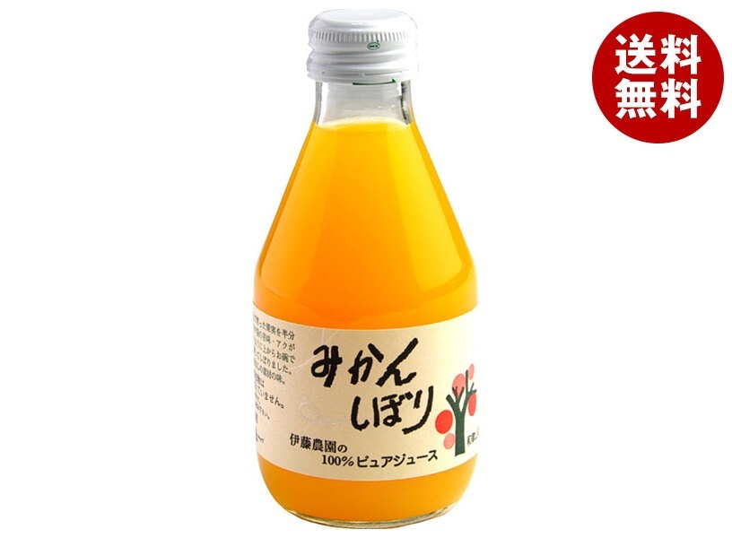 伊藤農園 100%ピュアジュース みかん 180ml瓶×30本入×(2ケース)