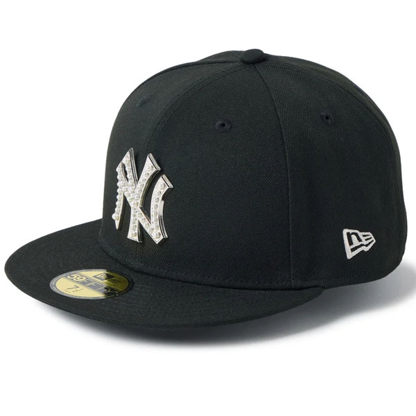 ニューエラ NEW ERA 59FIFTY MLB パール バッジ Pearl Badge ニューヨーク ヤンキース ブラック 14745148 帽子 キャップ