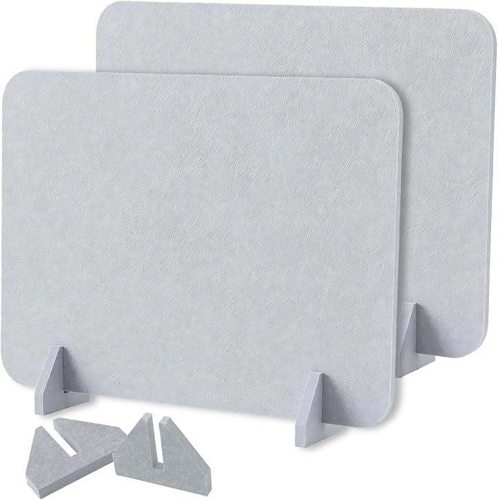 簡易パーテーション 卓上 簡単組立て プライベート空間 飛沫防止 簡単設置 間仕切り オフィス 塾 リモートワーク(グレー2枚セット)