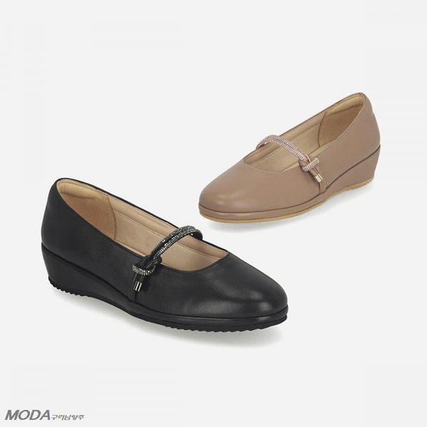 軽量クッション軽量ウェッジ女性パンプスLCWD19U613_GN