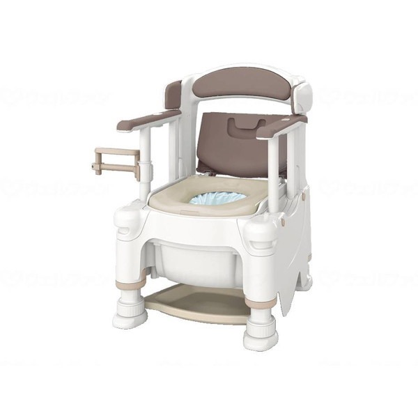 アロン化成 ポータブルトイレFX-30 らくゾウくん 自動ラップ アースブラウン 標準脱臭 532-974 メーカー直送