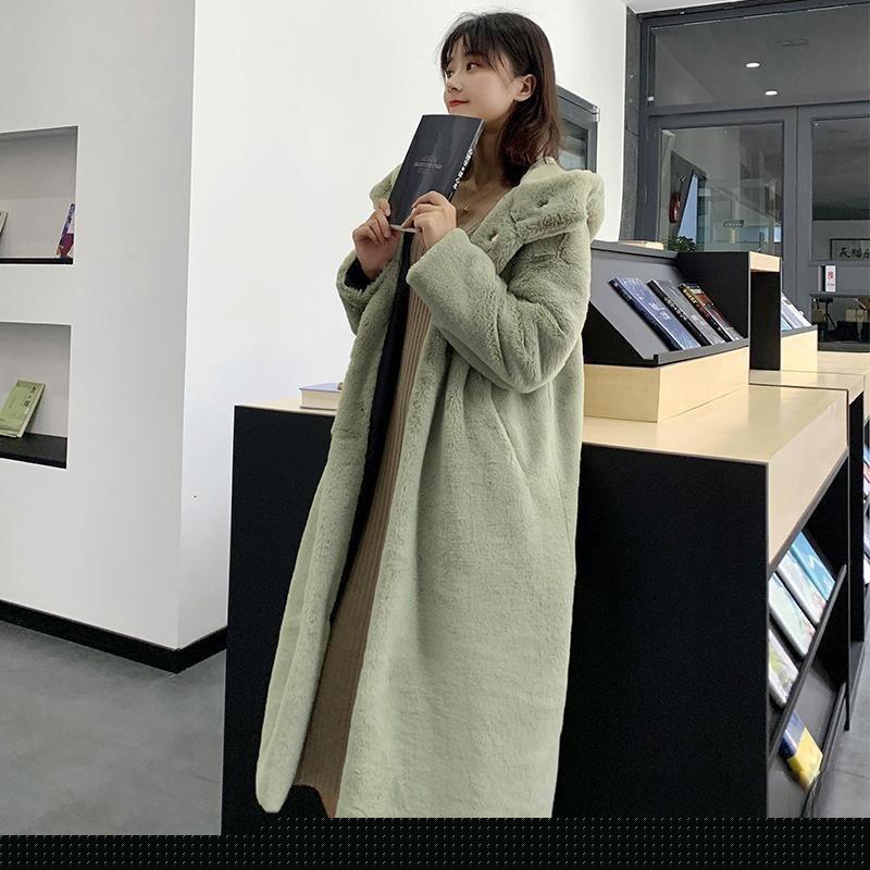 アウター フェイクファーコート 秋冬 レディース ファーコート ロング丈 毛皮コート フード おしゃれ もこもこ ファー 暖かい アウター カジュアル