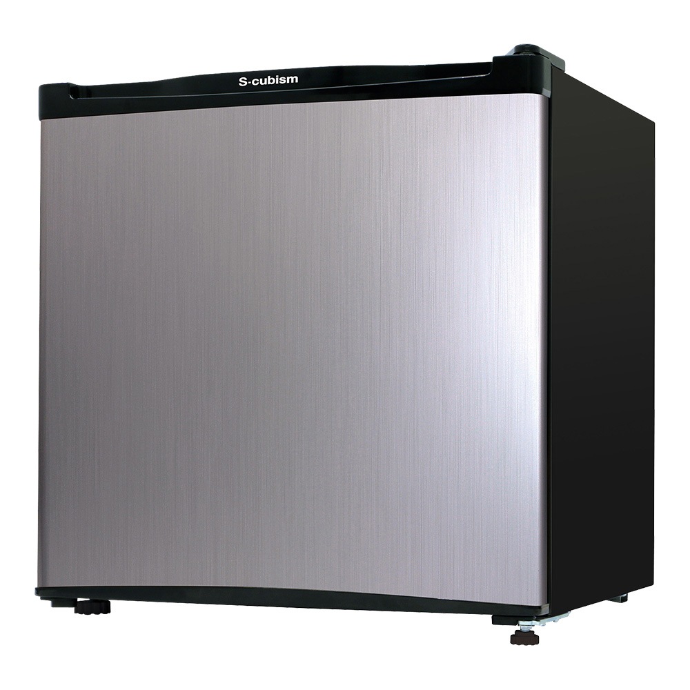 冷蔵庫 左右両開 1ドア ミニサイズ 木目調 メーカー1年保証 容量46リットル 製氷室付き