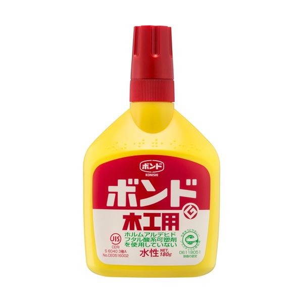 (まとめ) コニシ 木工用ボンド 180g #10132 1セット(10本) (×3セット)
